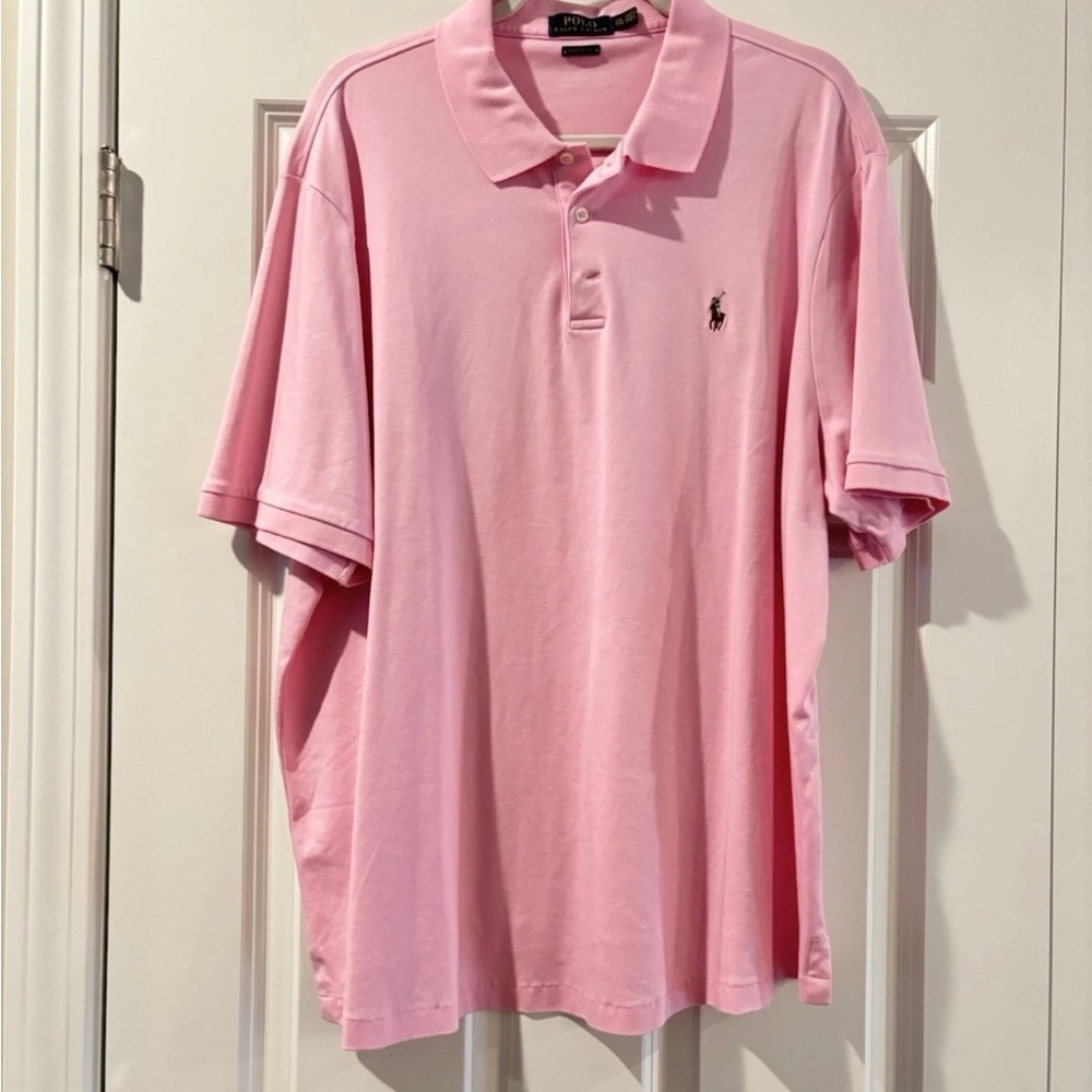 Ralph Lauren Men's Light Pink Polo Shirt XXL